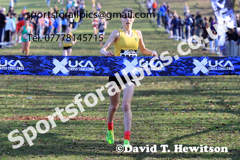 Girls under-15s 2025 UK CAU Inter Counties Cross Country Champs., Wollaton Park, Nottingham. Photo: David T. Hewitson/Sports for All Pics